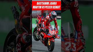 ENEA BASTIANINI JUARA  MARTIN VS PECCO DUEL SENGIT motogp bastianini pecco martin thaigp [upl. by Wootten175]