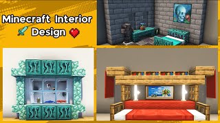 Minecraft Interior Design  Are you doing WRONG Heres 4 Designs You must Try [upl. by Hiller]