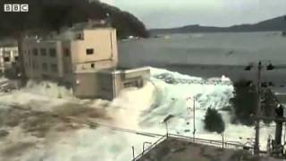 Japan earthquake Moment tsunami hit Miyako City [upl. by Claudetta]