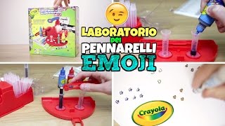 Nuovo LABORATORIO DEI PENNARELLI con punte EMOJI CRAYOLA [upl. by Eecyak]