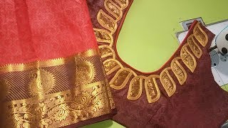 Beautiful model blouse for silk saree [upl. by Alyson]