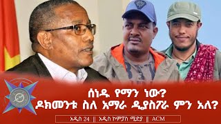 ሰነዱ የማን ነው ዶክመንቱ ስለ አማራ ዲያስፖራ ምን አለ [upl. by Llehcim]