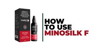 HOW TO USE  MINOSILK F  MINOXIDIL amp FINASTERIDE IN NOVEL TRIOSOME TECHNOLOGY MICROBIOME ADVANTAGE [upl. by Alba]