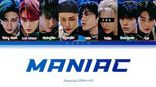 Stray Kids  Maniac but you are Felix Color Coded Lyrics Karaoke [upl. by Adnilem819]