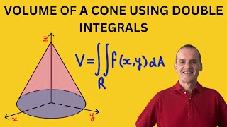 How to find the Volume under the surface of a Cone using double integration [upl. by Ziladnerb]