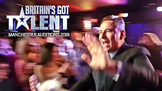 The Judges Big Entrance BGT Manchester Audtions 2019 [upl. by Zaob]