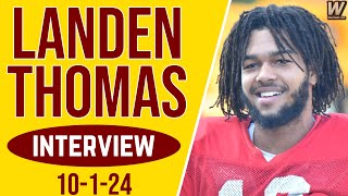 Landen Thomas talks first career TD Clemson Game  FSU Football  Warchant TV FSU [upl. by Robertson]