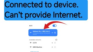 Connected to device Cant provide Internet WiFi [upl. by Enyala]