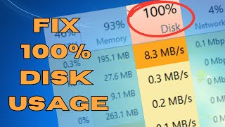 How to Fix 100 DISK Usage in Windows 10 [upl. by Cicily677]