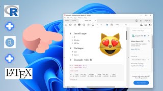 R  RStudio Latex knitr and tinytex for dynamic report generation in R [upl. by Mollee590]