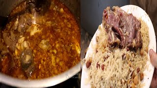 Desi Siri Paya  Kabuli Afghani Pulao  Gur Ka Sharbat jaggery [upl. by Assilak96]