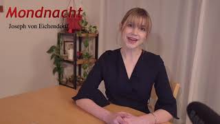 Learn German with Poetry Mondnacht  Joseph von Eichendorff [upl. by Amahs]