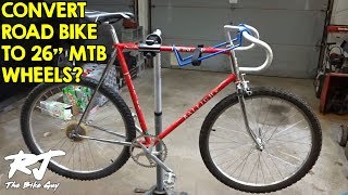 26er MTB to gravel bike  700c tires on 26er frame [upl. by Arikat]