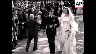 WEDDING OF LADY SPENCER CHURCHILL AND LIEUTENANT E F RUSSELL [upl. by Neroc]