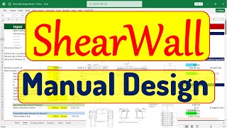 ShearWall Manual Design  Special ShearWall Design  Boundary Element Design  Excel [upl. by Sidonnie189]