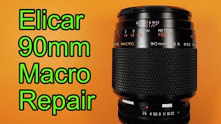 Repairing a Elicar VHQ Macro MC 90mm F25 lens [upl. by Standing]