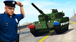 GTA 5  THE POLICE HAVE TANKS Mod [upl. by Harolda]