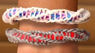 Rainbow Loom Nederlands  Spirilla Bracelet  Loom bands rainbow loom tutorial how to [upl. by Enifesoj46]