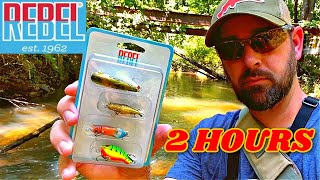 2 HOURS of Creek Fishing with Rebel Critters [upl. by Nugent]