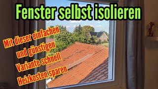 Fenster isolieren mit tesamoll Thermo Cover und so Heizkosten sparen Fenster dämmen [upl. by Orville953]