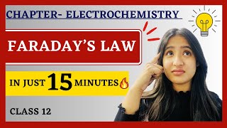 Faraday’s Law of Electrolysis  Electrochemistry  Class 12  Solutions  ISCCBSE  Tapur Omar [upl. by Darnall]