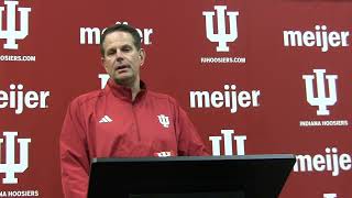 Coach TV Curt Cignettis final media availability before Indianas Spring Game next Thursday [upl. by Monda31]