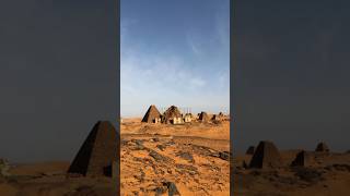 The Meroe Pyramids 🇸🇩 architecture sudan pyramid facts civilization ancienthistory cool [upl. by Dnomsed]