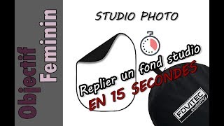 Comment replier un fond pliable   studio photo [upl. by Niran]