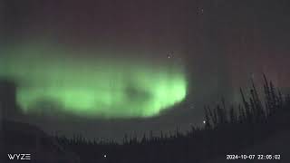 October 7 2024 Northern Lights in Fairbanks Alaska [upl. by Munroe]