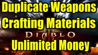 Diablo 3  How to Duplicate Weapons amp Crafting Materials amp Unlimited Gold xbox 360 Ps3 [upl. by Arbmat]