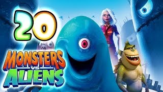 Monsters VS Aliens Walkthrough Part 20 PS3 X360 Wii PS2  Ginormica Level 20 [upl. by Dorr86]