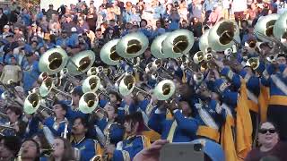 UCLA Marching Band at UCLA vs UC Berkeley Football Touchdown and Bruin Warriors Stands [upl. by Dymphia6]