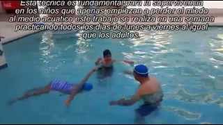 Clases de Natación principiantes niños de 8 años [upl. by Kinnard]