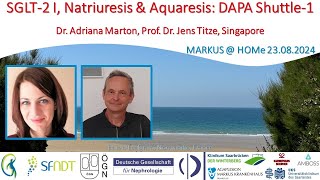 SGLT2 I Natriuresis amp Aquaresis DAPA Shuttle1  Dr A Marton and Prof Dr J Titze Singapore [upl. by Ahsekim]