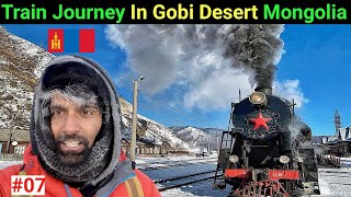 Trans Siberian Train Journey In Gobi Desert Mongolia 🇲🇳  The Indo Trekker [upl. by Danforth]