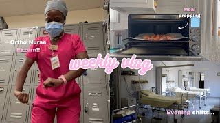 NEW JOB as an orthopedic nurse extern  first week meal prep amp more [upl. by Jean12]