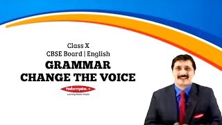 Class X  CBSE Board  English Grammar  Change the Voice [upl. by Garek208]