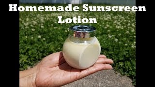 HOMEMADE SUNSCREEN LOTION [upl. by Steele242]