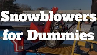 Snowblowers for Dummies Easy How to Start amp Use Tutorial DIY amp Demo  Ariens Deluxe 28 SHO [upl. by Merceer]