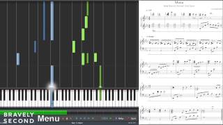 Bravely Second  Are you ready Menu Synthesia Piano Tutorial [upl. by Arreik]