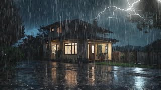 Rain Sounds for Sleeping Thunder  Heavy Thunderstorm Sounds for Deep Sleep  ASMR RAIN SOUND [upl. by Hernandez]