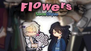 Flowers  aoi reaction vid AFTERMATH  SaneGiyuu  little bit angsty  DSKNY  Hashira  My AU [upl. by Mhoj]