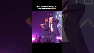 The ICONIC apt Performance ⚡️❤️‍🔥 Rosé and Bruno Mars first ever live performance mamaawards [upl. by Yesor165]