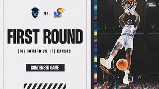 Kansas vs Howard  First Round NCAA tournament extended highlights [upl. by Yelssew]