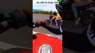 duke 200 vs ns 200 drag race 😱🚀🔥 ninjazx10rlover ns200 duke200 ktm [upl. by Tortosa]