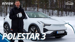 2024 Polestar 3 Review  Big new hightech luxury electric SUV thrashed in the snow [upl. by Barta]