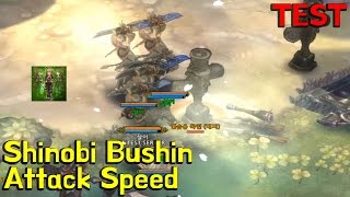 TOS Shinobi Bushin Attack Speed TEST [upl. by Babbie]