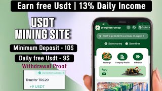 New Usdt Mining Site  usdt earning site  usdt mining app  trx Cloud Mining  usdt investment site [upl. by Terrie410]