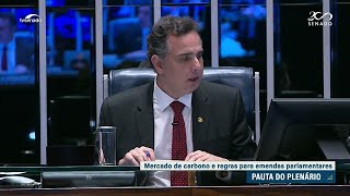 Mercado de carbono e regras para distribuição de emendas parlamentares em pauta no Senado [upl. by Hsizan]