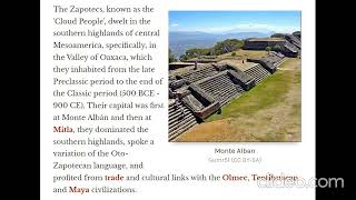 The Zapotec zapotec history mexico [upl. by Nodnerb]